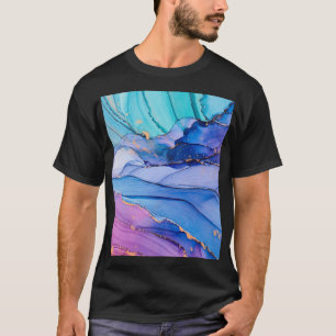 Free-flowing textures, luxury abstract art. T-Shirt
