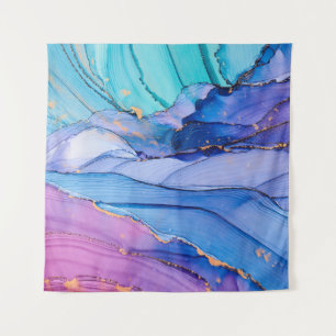 Free-flowing textures, luxury abstract art. tapestry