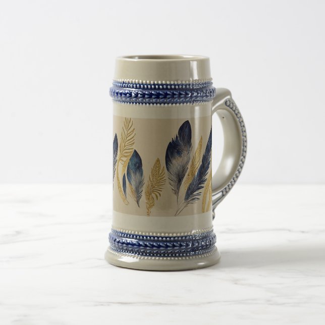 “Free Flying Feather”  Beer Stein (Front Right)