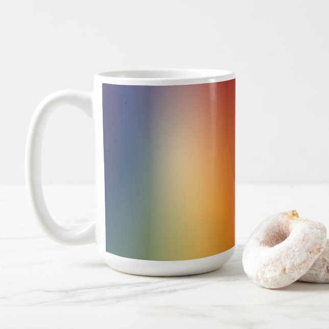 free form gradient design on coffee mug (With Donut)