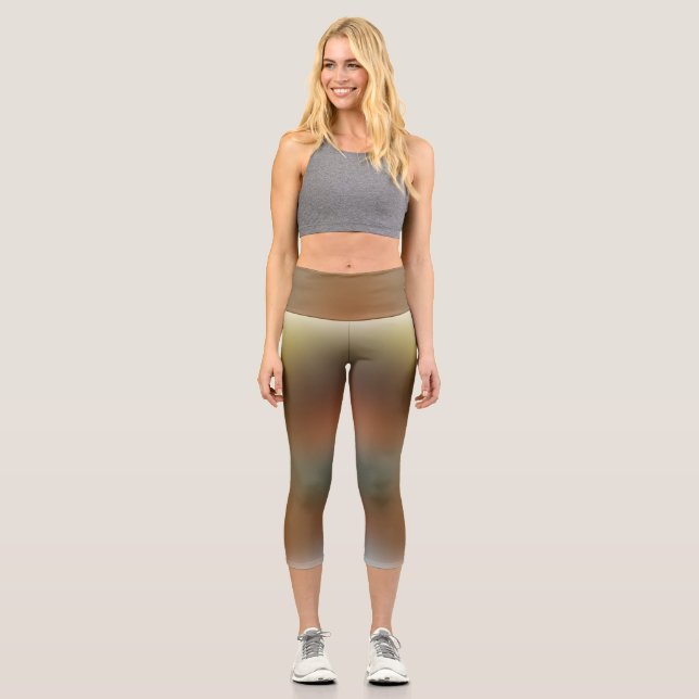 free form gradient on  extra large  yoga legging (Front)