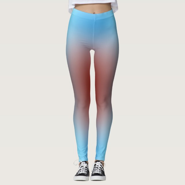 free form gradient on  extra lsmall legging (Front)
