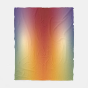 free form gradient on fleece blanket