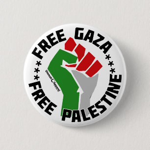 free gaza free palestine 2 inch round button