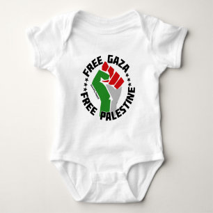 free gaza free palestine baby bodysuit
