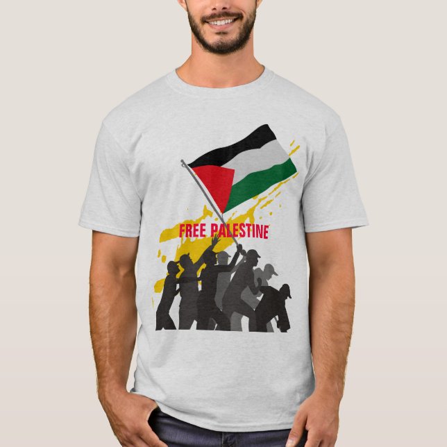 Free Gaza free Palestine T-Shirt (Front)