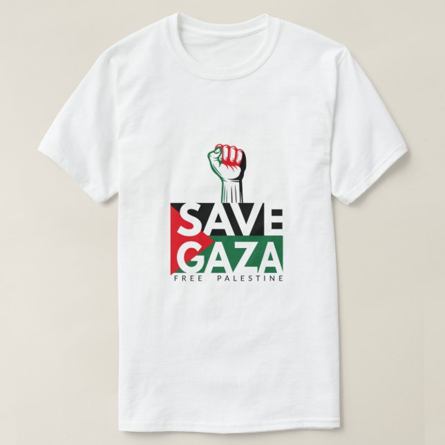 Free Gaza, Free Palestine T-shirt (Design devant)