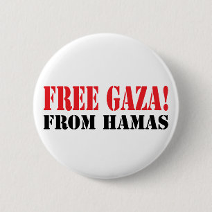 Free GAZA From HAMAS 2 Inch Round Button