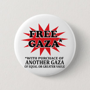 FREE GAZA - Funny remake 2 Inch Round Button