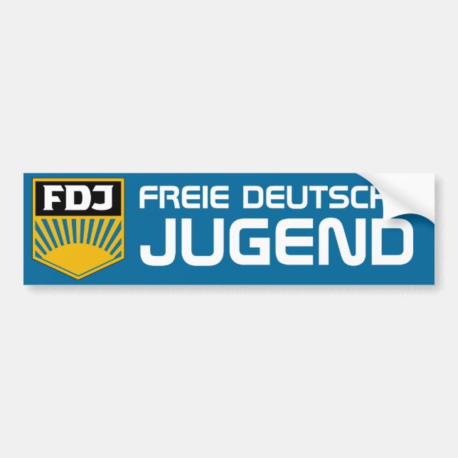 Free German Youth (FDJ) Bumper sticker (Front)