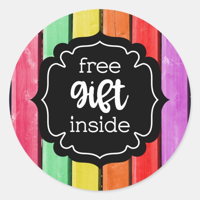 Free gift inside label stickers (Front)