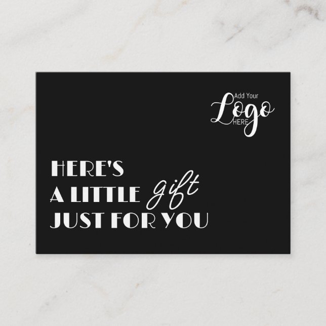 Free Gift Voucher Card | Custom Business Gift Cert (Front)