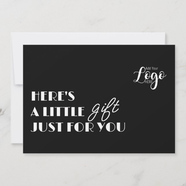 Free Gift Voucher Card | Custom Business Gift Cert (Front)