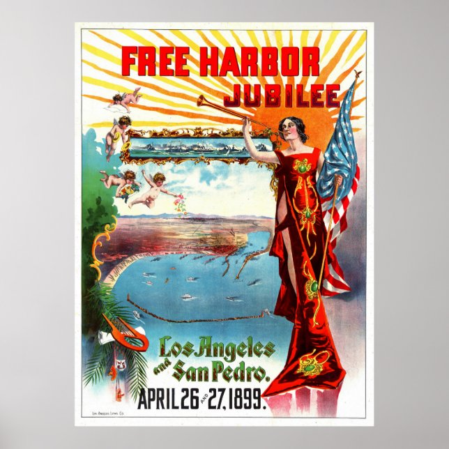 Free Harbour Jubilee 1899 Poster (Front)