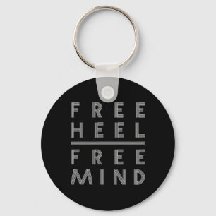 Free Heel - Free Mind - Telemark Skiing Keychain