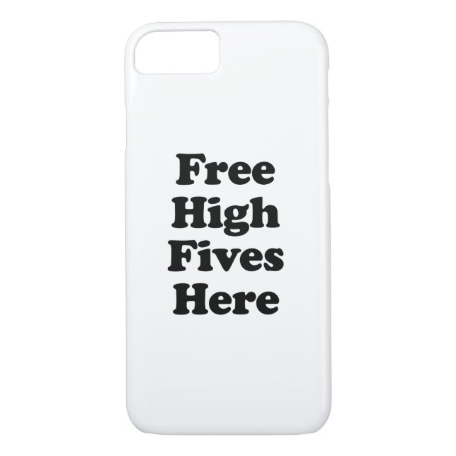 Free High Fives Here Case-Mate iPhone Case (Back)