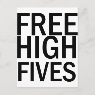 Free High Fives Postcard