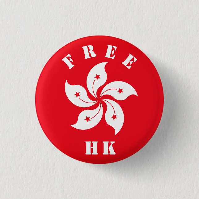 Free HK 1 Inch Round Button (Front)