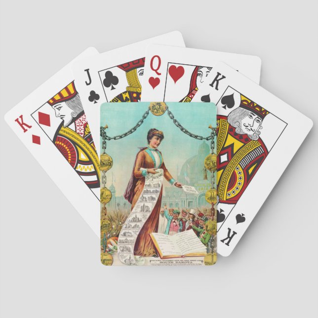Free Homes 1890 Playing Cards (Back)