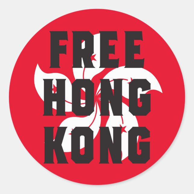 Free Hong Kong Classic Round Sticker (Front)