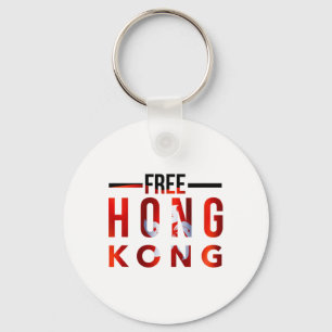 Free Hong Kong Democracy Now #freehongkong #saveho Keychain