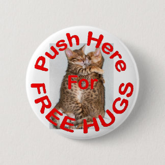 Free Hugs 2 Inch Round Button