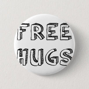 Free Hugs 2 Inch Round Button