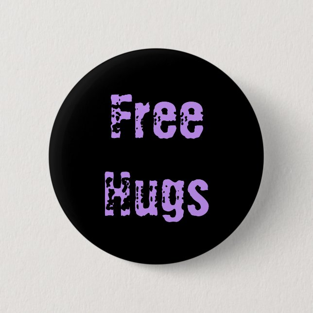 Free Hugs 2 Inch Round Button (Front)