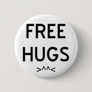 "Free Hugs" 2 Inch Round Button