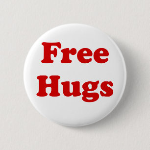 Free Hugs 2 Inch Round Button
