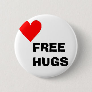 Free Hugs 2 Inch Round Button