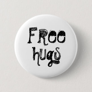 Free, hugs 2 inch round button