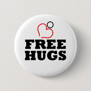 Free Hugs 2 Inch Round Button