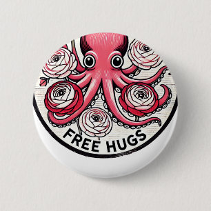 Free Hugs 2 Inch Round Button