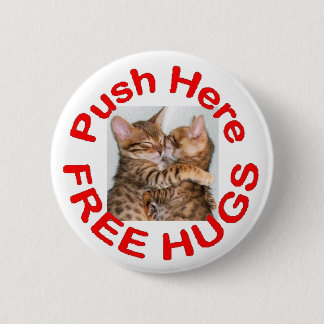 Free Hugs 3 2 Inch Round Button