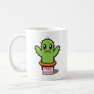 Free Hugs Cactus Coffee Mug – Funny Succulent Love