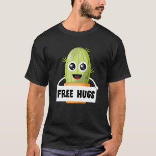 Free Hugs Cactus Cute Succulent Cactus Gardener T-Shirt