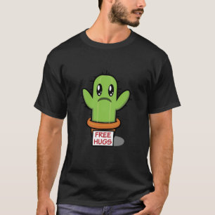Free Hugs - Cactus Funny Humour  T-Shirt