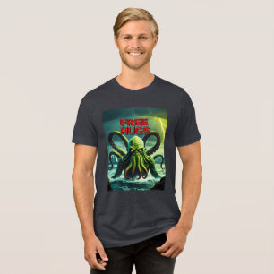 FREE HUGS (From Your New Overlord) Cthulhu Tri-Blend Shirt