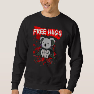 Free Hugs Halloween Sarcasm Scary Creepy Costume H Sweatshirt