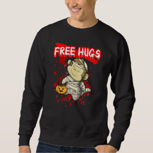 Free Hugs Halloween Sarcasm Scary Creepy Costume H Sweatshirt