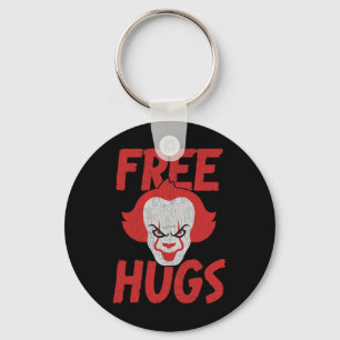Free Hugs Killer Scary Clown Clothes For Kids Keychain