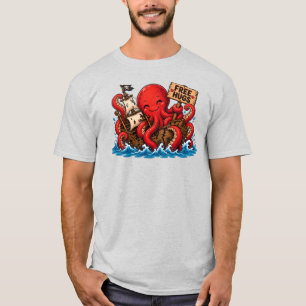 Free Hugs Kraken! Cute DND Sea Monster T-Shirt
