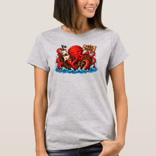 Free Hugs Kraken! Cute DND Sea Monster T-Shirt