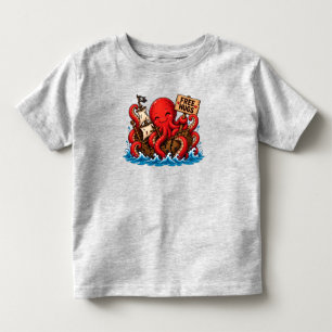 Free Hugs Kraken! Cute DND Sea Monster Toddler T-shirt