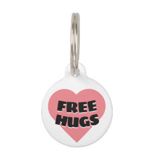 Free Hugs Pet Tag