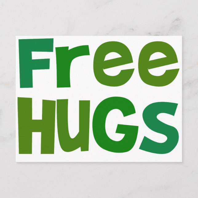 Free Hugs Postcard (Front)