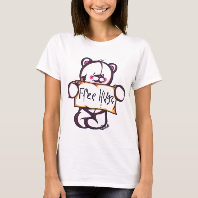 Free Hugs Ringer T T-Shirt (Front)