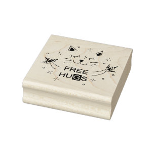 Free Hugs  Rubber Stamp