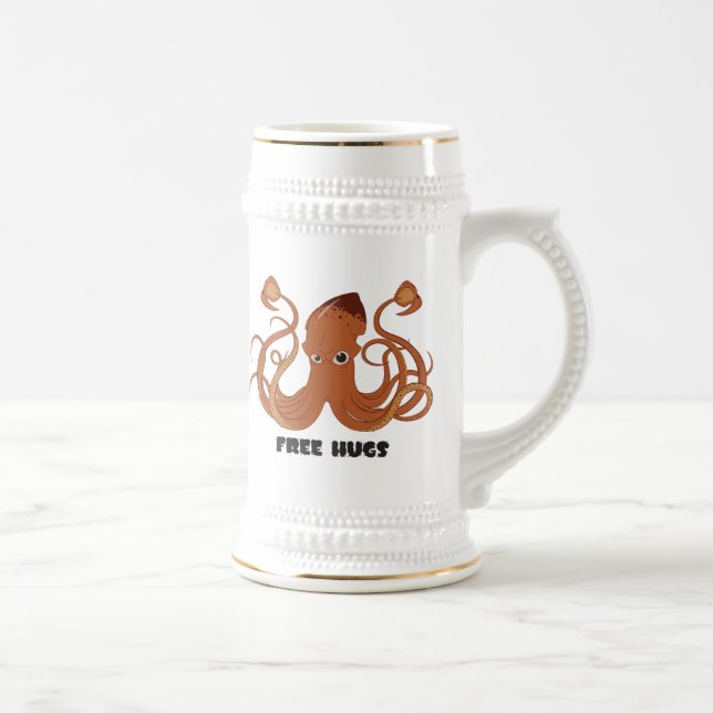 Free Hugs Squid Beer Stein (Right)